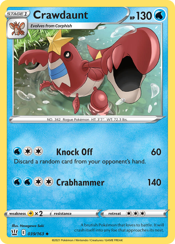 Pokemon TCG-Battle Styles-Crawdaunt-PokeTrader Australia