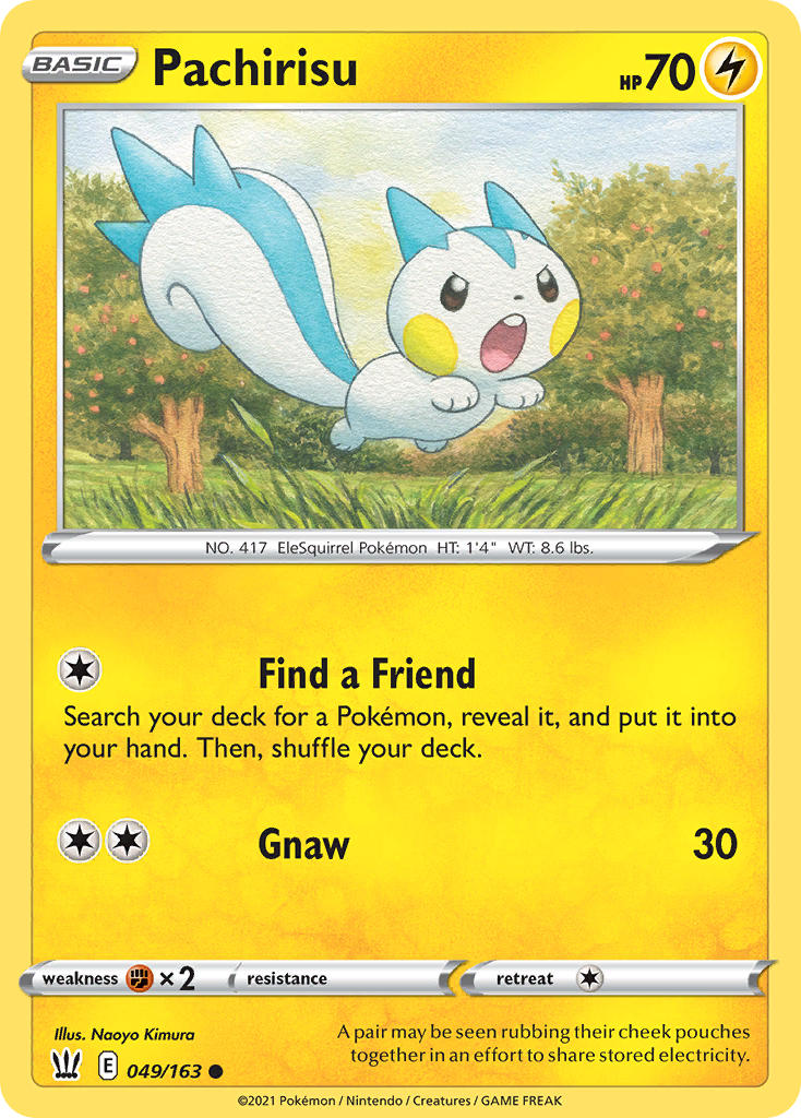 Pokemon TCG-Battle Styles-Pachirisu-PokeTrader Australia