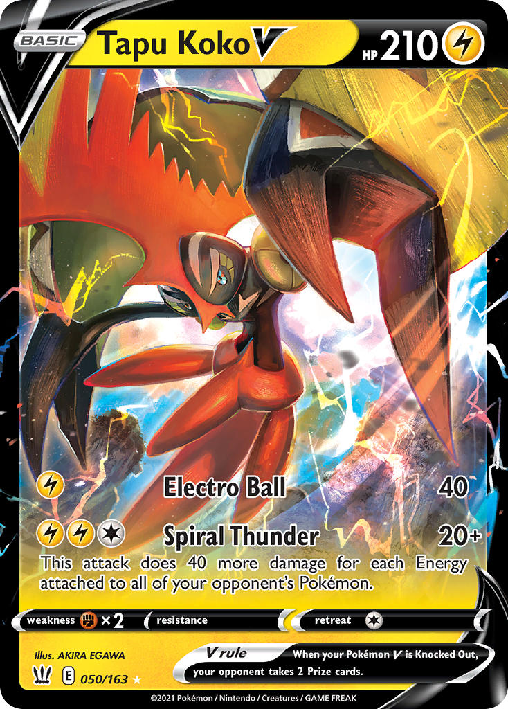 Pokemon TCG-Battle Styles-Tapu Koko V-PokeTrader Australia