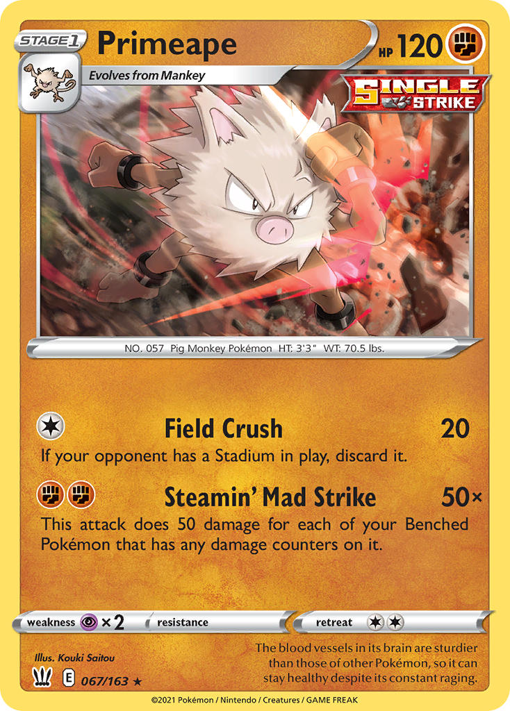 Pokemon TCG-Battle Styles-Primeape-PokeTrader Australia