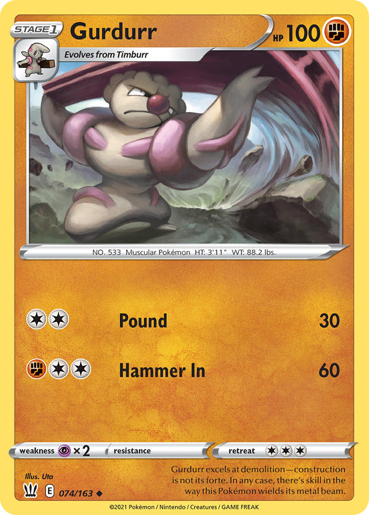 Pokemon TCG-Battle Styles-Gurdurr-PokeTrader Australia