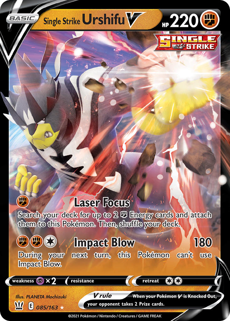 Pokemon TCG-Battle Styles-Single Strike Urshifu V-PokeTrader Australia