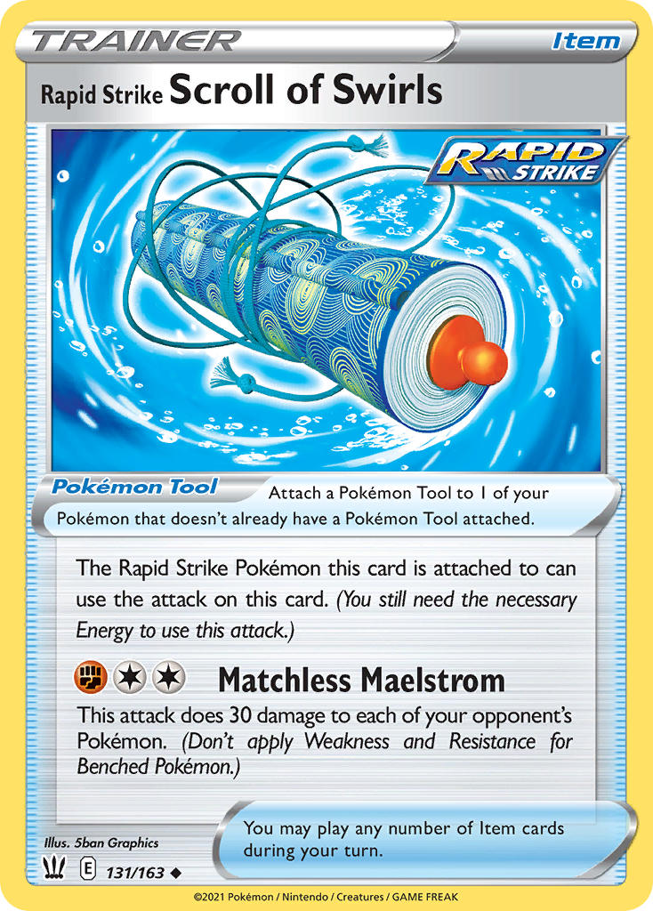 Pokemon TCG-Battle Styles-Rapid Strike Scroll of Swirls-PokeTrader Australia