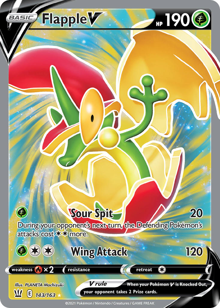 Pokemon TCG-Battle Styles-Flapple V (Full Art)-PokeTrader Australia