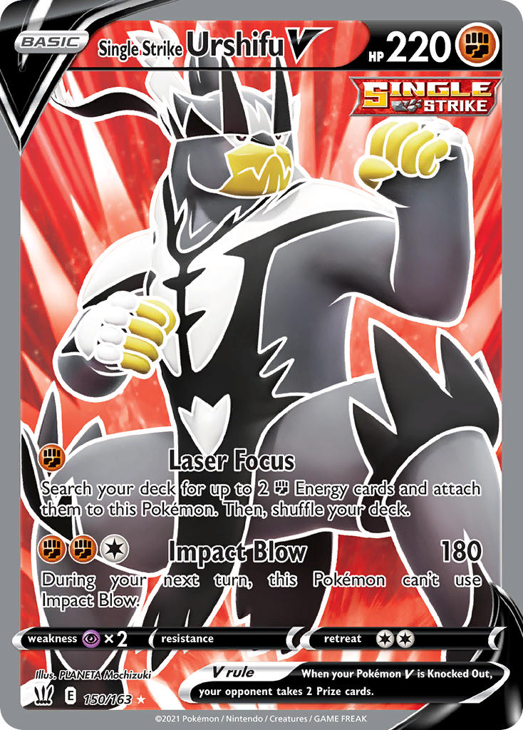Pokemon TCG-Battle Styles-Single Strike Urshifu V (Full Art)-PokeTrader Australia