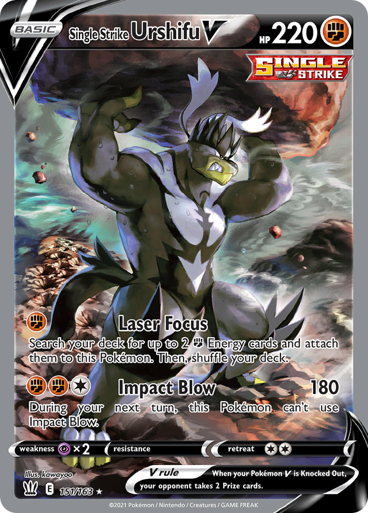 Pokemon TCG-Battle Styles-Single Strike Urshifu V (Alternate Full Art)-PokeTrader Australia
