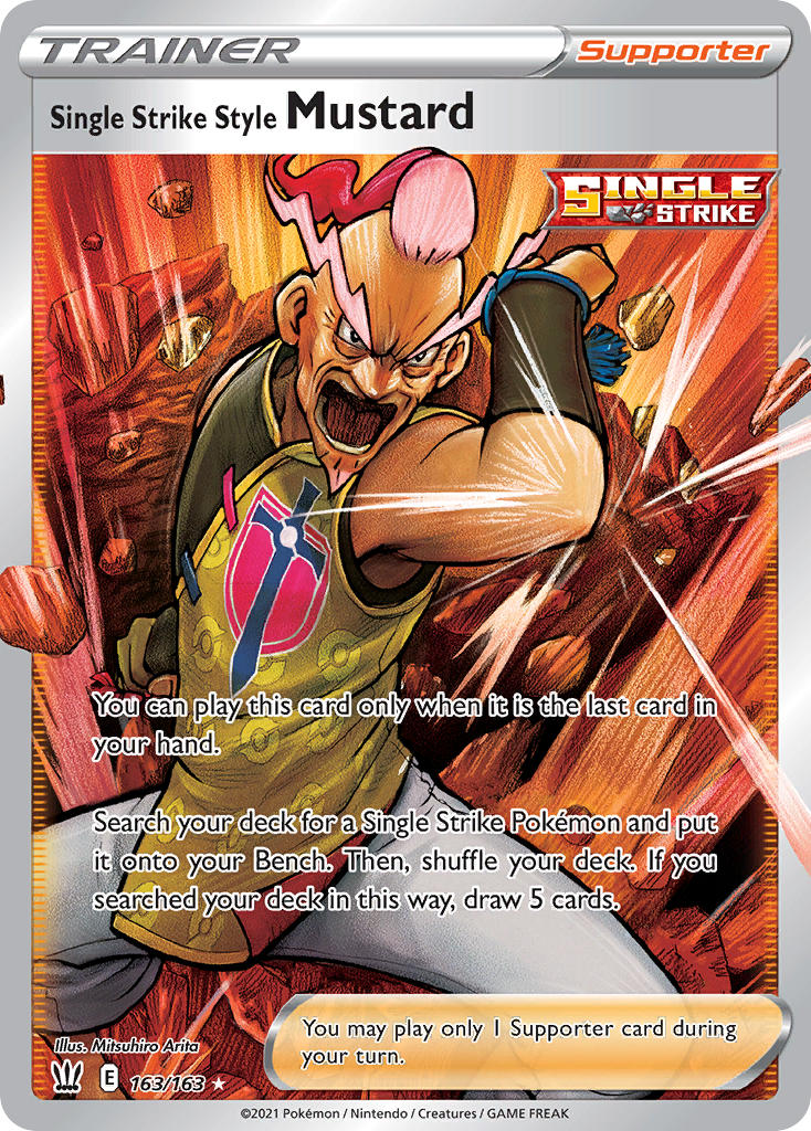 Pokemon TCG-Battle Styles-Single Strike Style Mustard (Full Art)-PokeTrader Australia