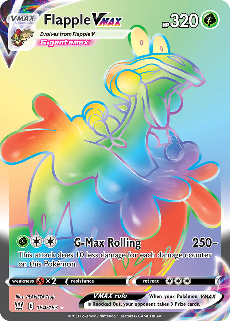 Pokemon TCG-Battle Styles-Flapple VMAX (Secret)-PokeTrader Australia