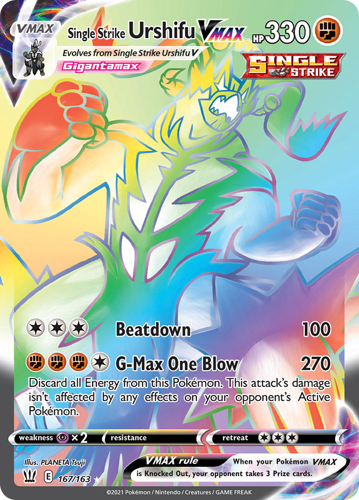 Pokemon TCG-Battle Styles-Single Strike Urshifu VMAX (Secret)-PokeTrader Australia