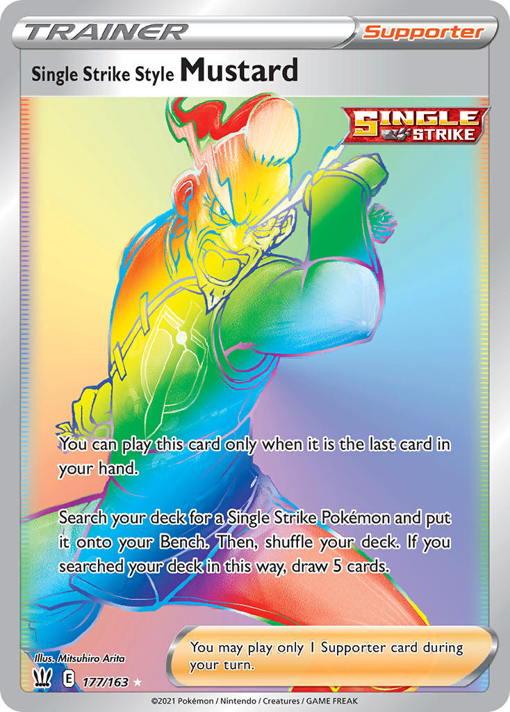 Pokemon TCG-Battle Styles-Single Strike Style Mustard (Secret)-PokeTrader Australia