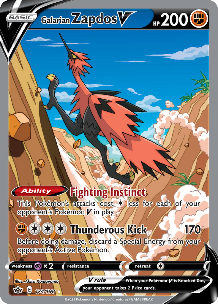 Galarian Zapdos V (Alternate Full Art)