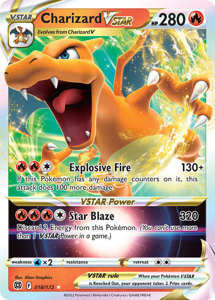 Pokemon-TCG-Brilliant Stars-Charizard VSTAR-PokeTrader Australia