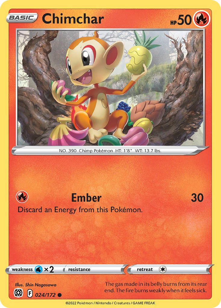 Pokemon-TCG-Brilliant Stars-Chimchar-PokeTrader Australia