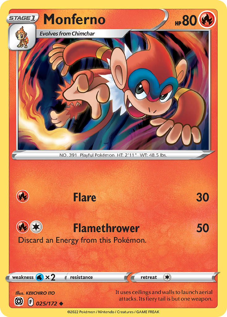 Pokemon-TCG-Brilliant Stars-Monferno-PokeTrader Australia