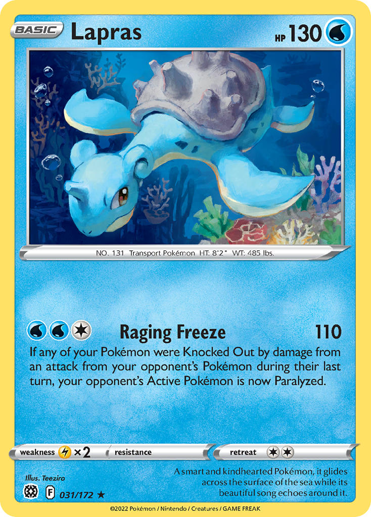 Pokemon-TCG-Brilliant Stars-Lapras-PokeTrader Australia