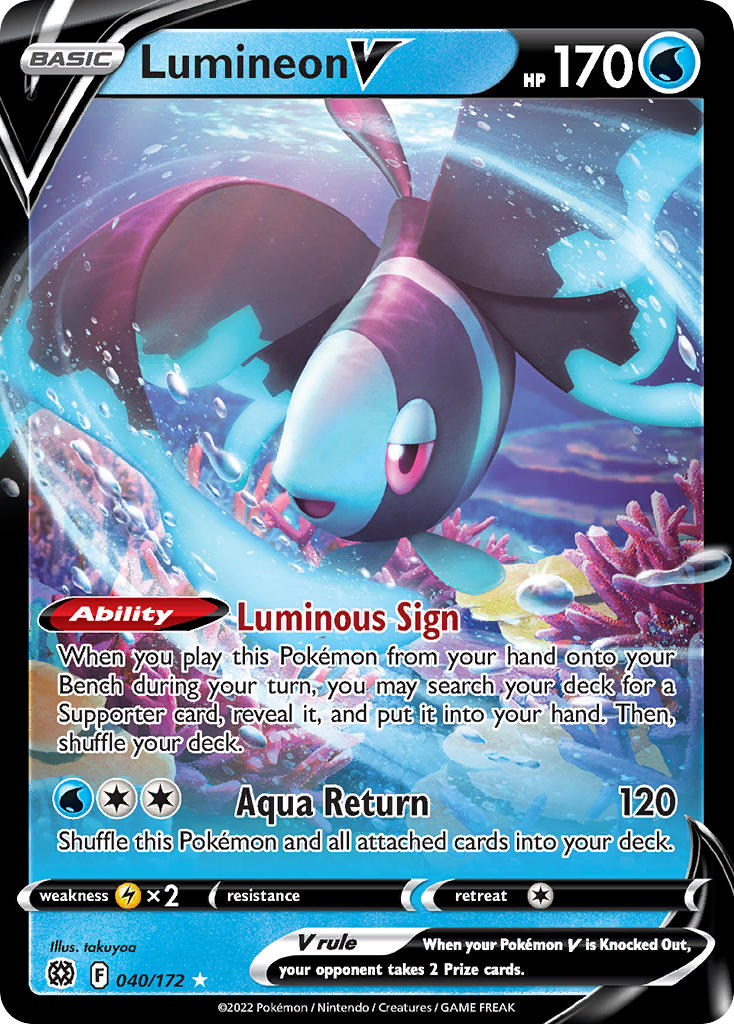 Pokemon-TCG-Brilliant Stars-Lumineon V-PokeTrader Australia