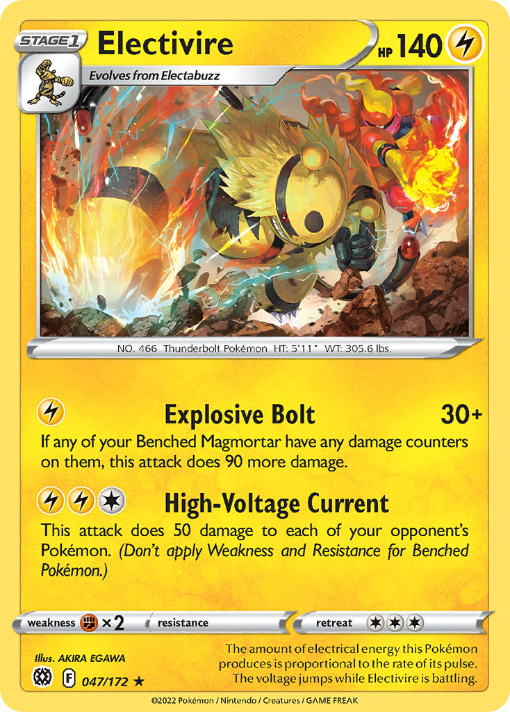 Pokemon-TCG-Brilliant Stars-Electivire-PokeTrader Australia