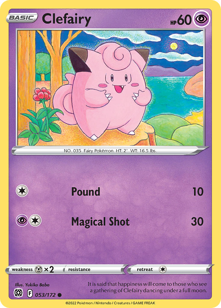 Pokemon-TCG-Brilliant Stars-Clefairy-PokeTrader Australia