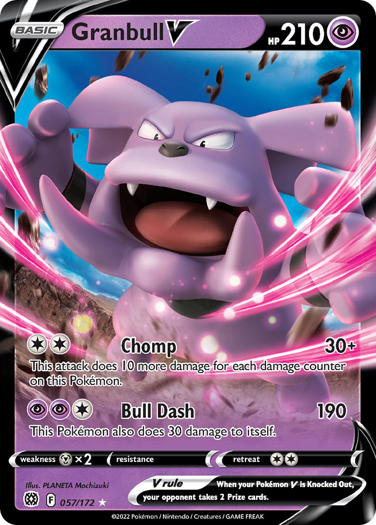 Pokemon-TCG-Brilliant Stars-Granbull V-PokeTrader Australia