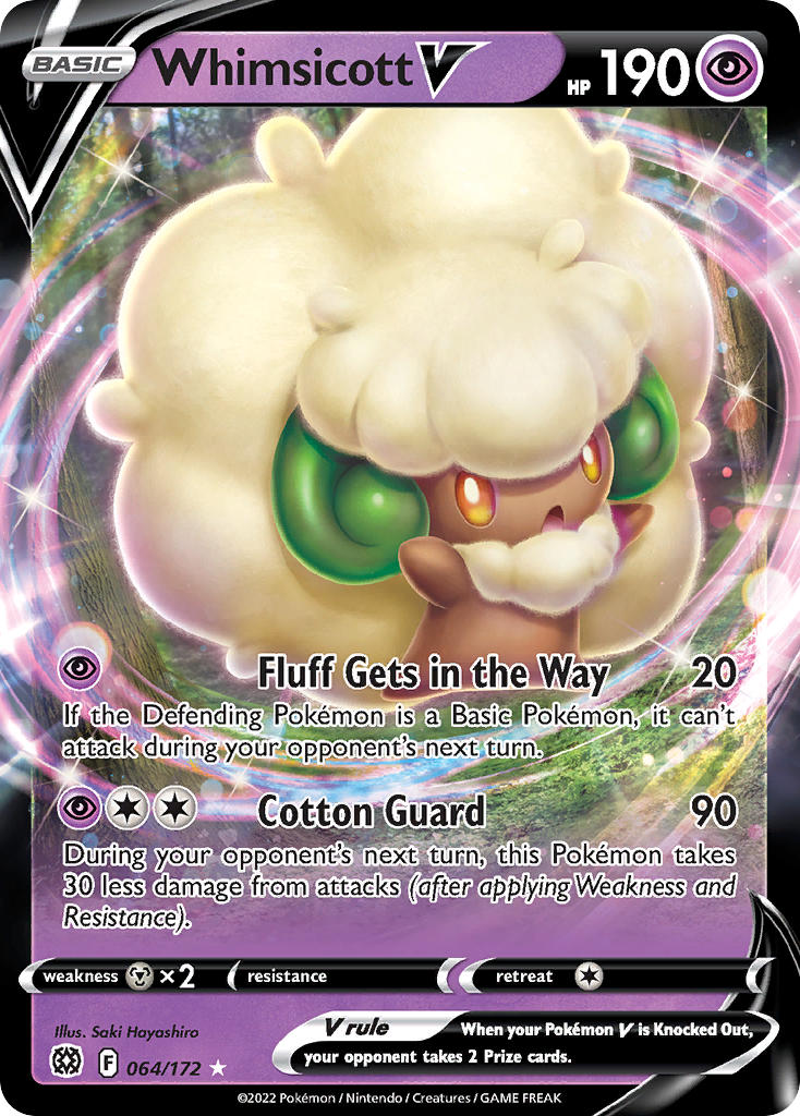 Pokemon-TCG-Brilliant Stars-Whimsicott V-PokeTrader Australia