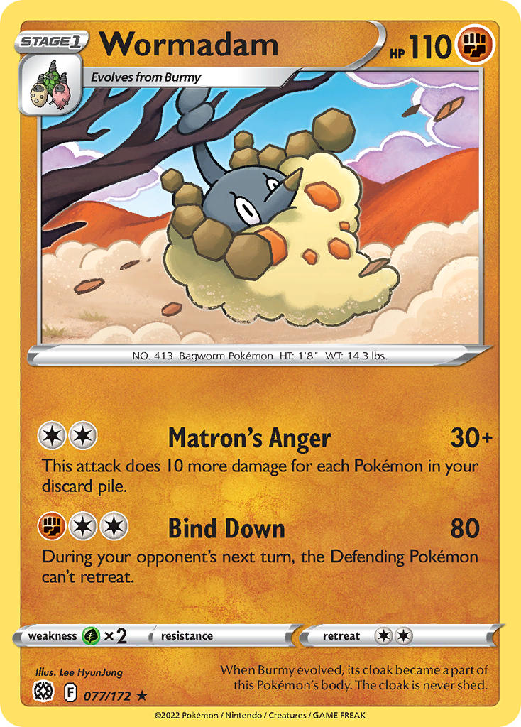 Pokemon-TCG-Brilliant Stars-Wormadam (77)-PokeTrader Australia