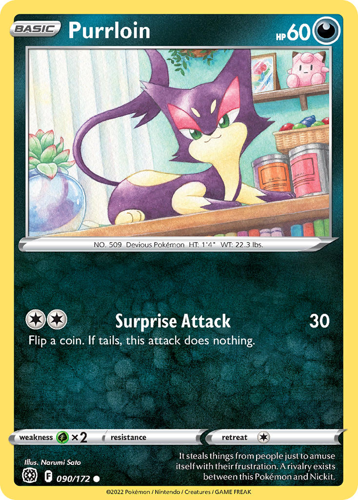 Pokemon-TCG-Brilliant Stars-Purrloin-PokeTrader Australia