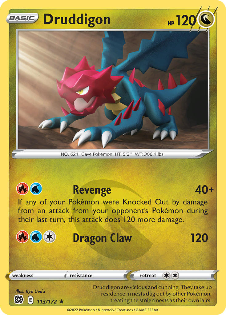 Pokemon-TCG-Brilliant Stars-Druddigon-PokeTrader Australia