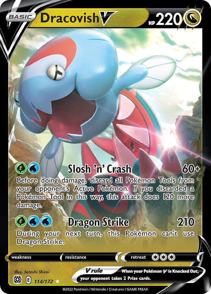 Pokemon-TCG-Brilliant Stars-Dracovish V-PokeTrader Australia