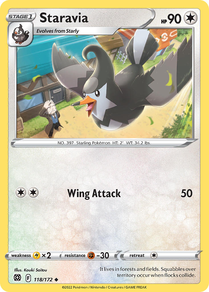 Pokemon-TCG-Brilliant Stars-Staravia-PokeTrader Australia