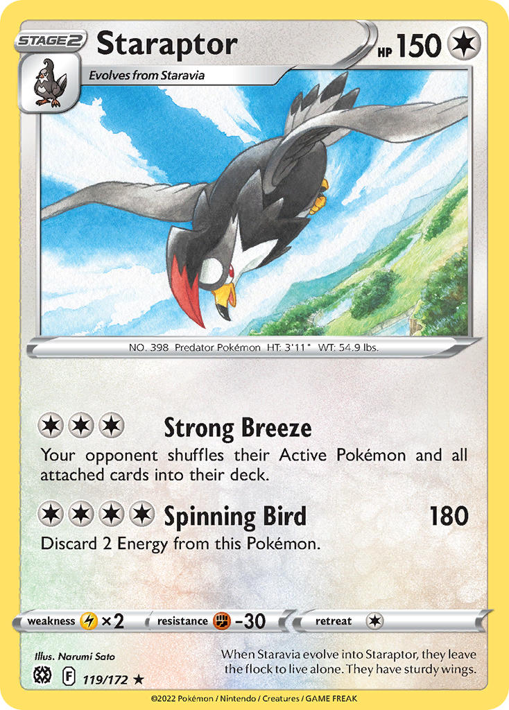 Pokemon-TCG-Brilliant Stars-Staraptor-PokeTrader Australia