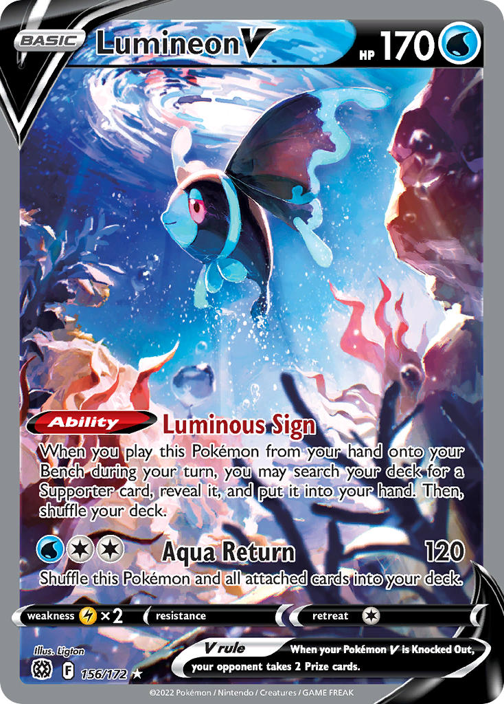 Pokemon-TCG-Brilliant Stars-Lumineon V (Alternate Full Art)-PokeTrader Australia