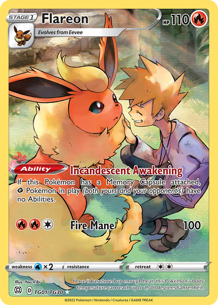 Pokemon-TCG-Brilliant Stars-Flareon (Trainer Gallery)-PokeTrader Australia