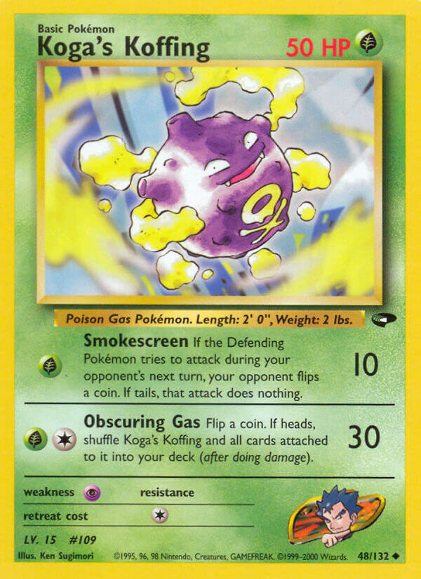 Pokemon TCG-WOTC Gym Challenge-Koga's Koffing (48)-PokeTrader Australia