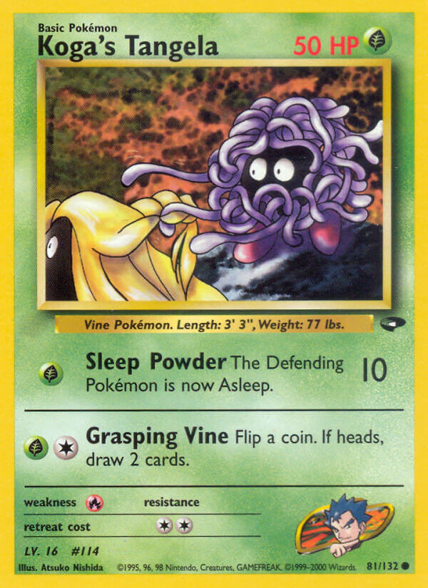 Pokemon TCG-WOTC Gym Challenge-Koga's Tangela-PokeTrader Australia