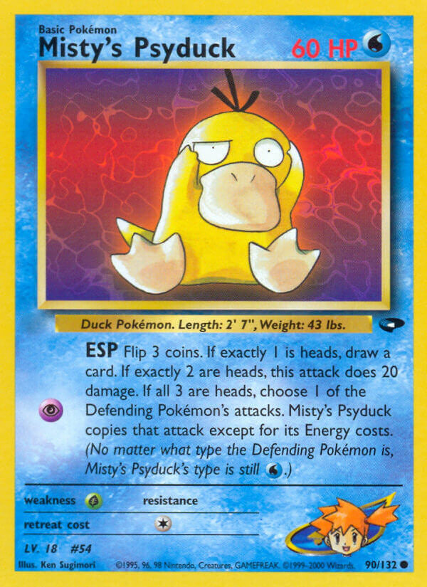 Pokemon TCG-WOTC Gym Challenge-Misty's Psyduck-PokeTrader Australia