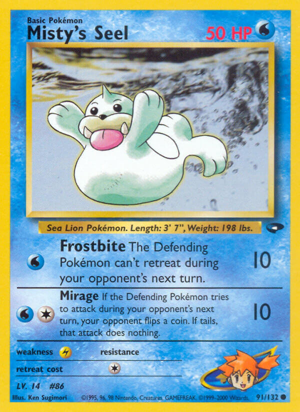 Pokemon TCG-WOTC Gym Challenge-Misty's Seel-PokeTrader Australia