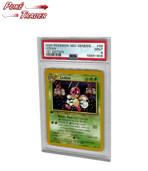 Ledian - Non-Holo Rare - 1st Edition - Neo Genesis - PSA 9