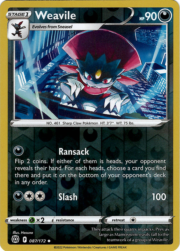 Weavile (Reverse Holos)