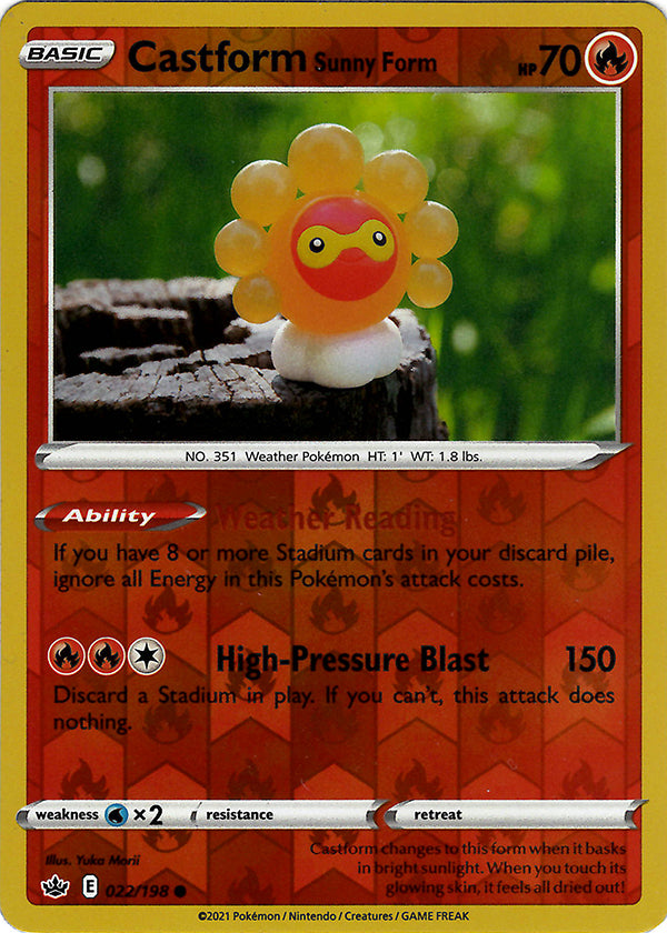 Castform Sunny Form (Reverse Holo)