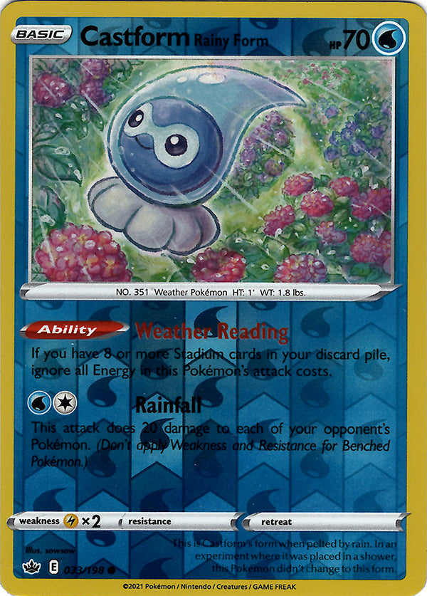 Castform Rainy Form (Reverse Holo)