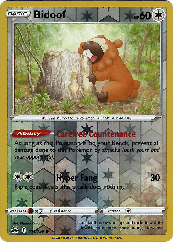 Bidoof (Reverse Holo)