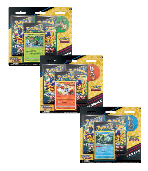 Pokémon TCG Crown Zenith Pin Blister (Choose a Collection)