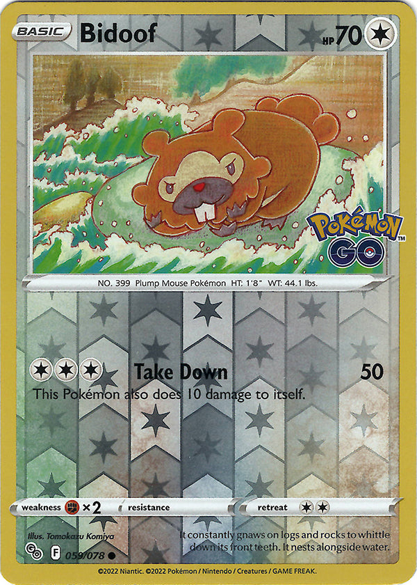 Bidoof (Reverse Holo)