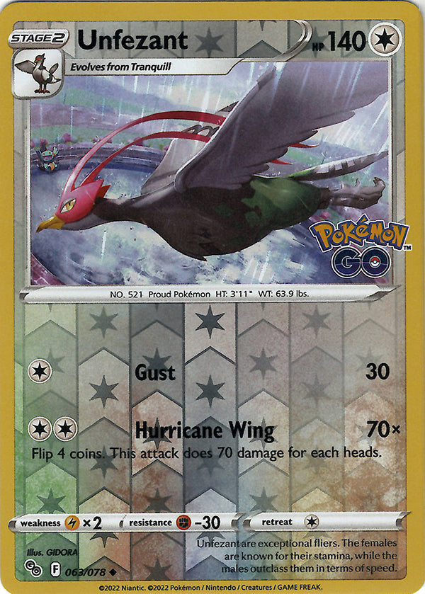 Unfezant (Reverse Holo)