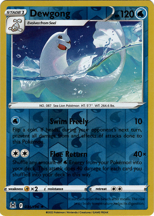 Dewgong (Reverse Holo)
