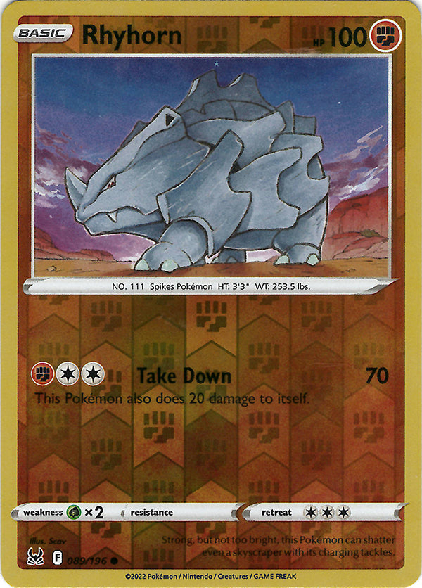 Rhyhorn (Reverse Holo)