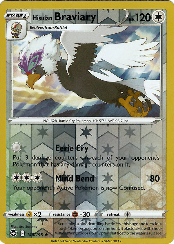 Hisuian Braviary (Reverse Holo)