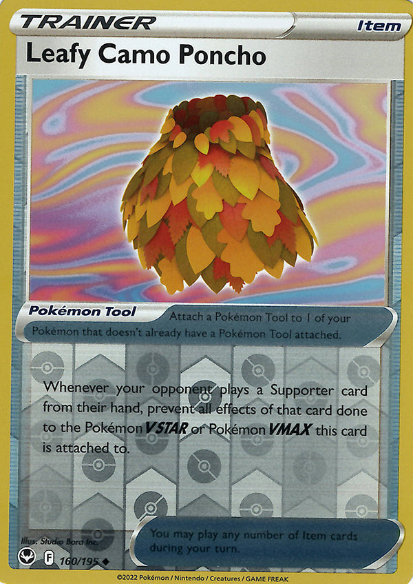 Leafy Camo Poncho (Reverse Holo)