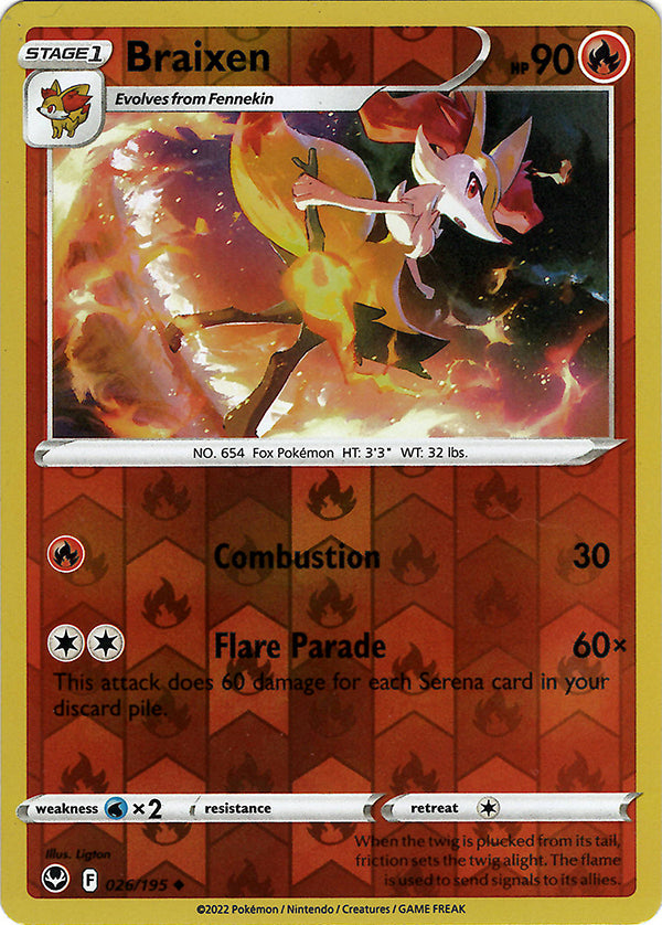 Braixen (Reverse Holo)