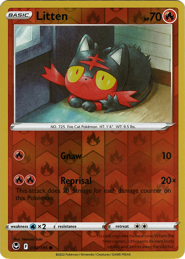 Litten (Reverse Holo)